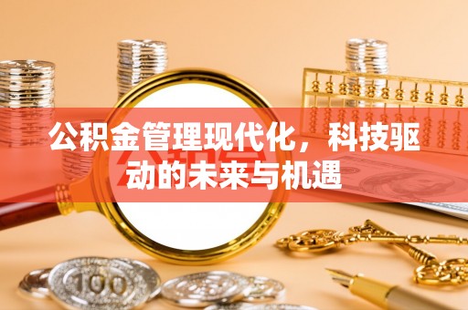 谯城公积金管理现代化，科技驱动的未来与机遇