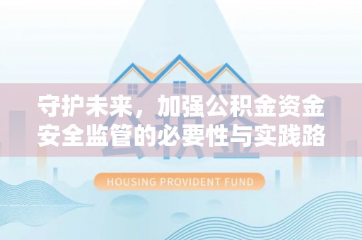 谯城守护未来，加强公积金资金安全监管的必要性与实践路径