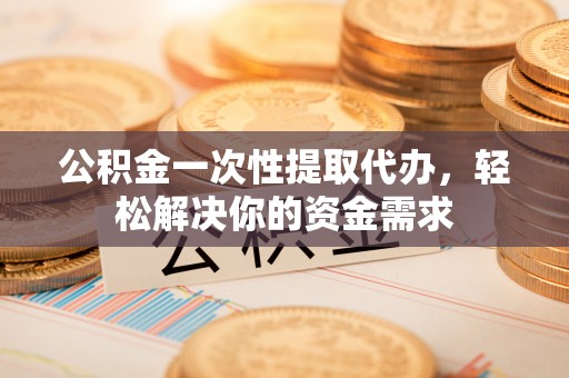 谯城公积金一次性提取代办，轻松解决你的资金需求