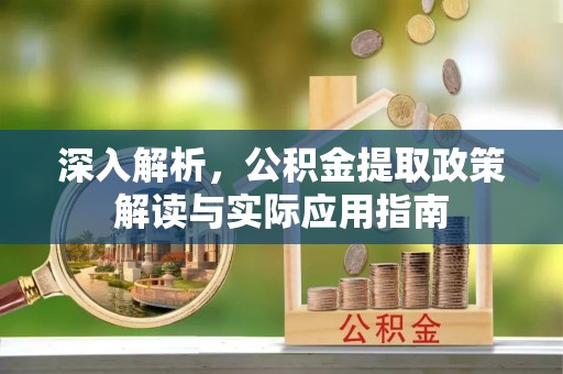 谯城深入解析，公积金提取政策解读与实际应用指南