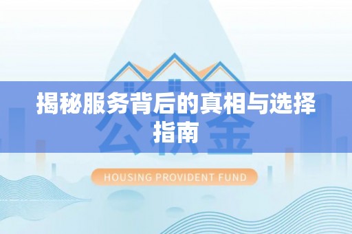 谯城揭秘服务背后的真相与选择指南