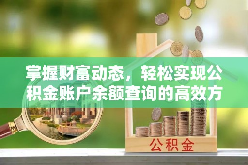 谯城掌握财富动态，轻松实现公积金账户余额查询的高效方法