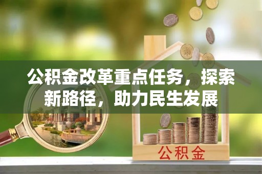 谯城公积金改革重点任务，探索新路径，助力民生发展