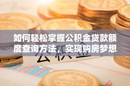 谯城如何轻松掌握公积金贷款额度查询方法，实现购房梦想？