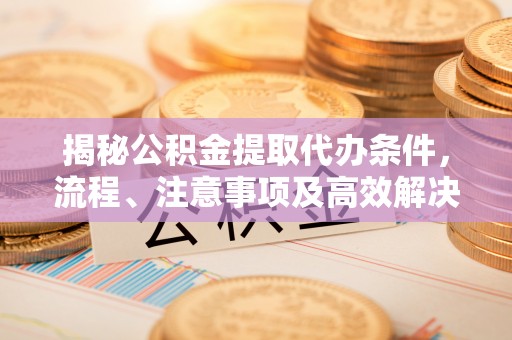 谯城揭秘公积金提取代办条件，流程、注意事项及高效解决方案