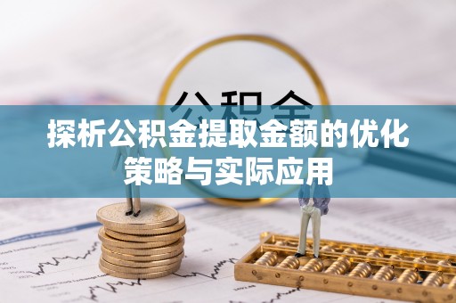 谯城探析公积金提取金额的优化策略与实际应用