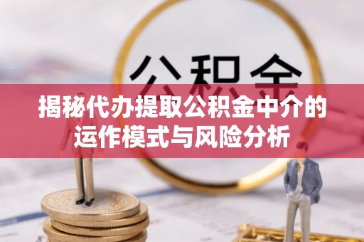 谯城揭秘代办提取公积金中介的运作模式与风险分析