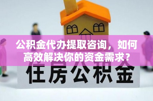 谯城公积金代办提取咨询，如何高效解决你的资金需求？