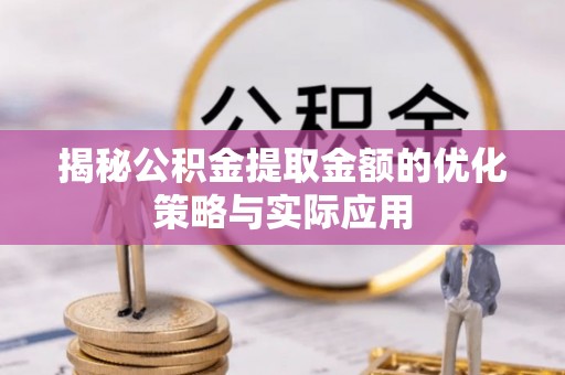 谯城揭秘公积金提取金额的优化策略与实际应用