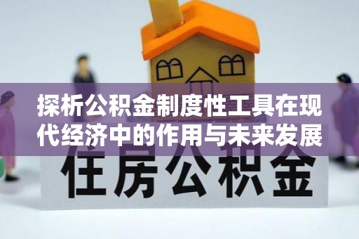 谯城探析公积金制度性工具在现代经济中的作用与未来发展趋势