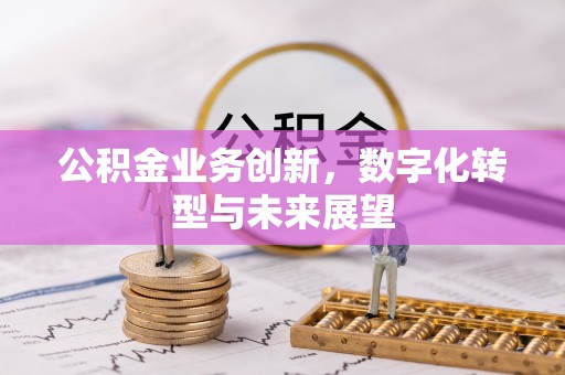 谯城公积金业务创新，数字化转型与未来展望