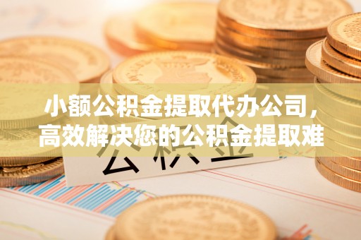 谯城小额公积金提取代办公司，高效解决您的公积金提取难题