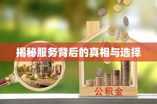谯城揭秘服务背后的真相与选择