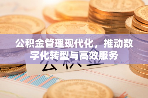 谯城公积金管理现代化，推动数字化转型与高效服务