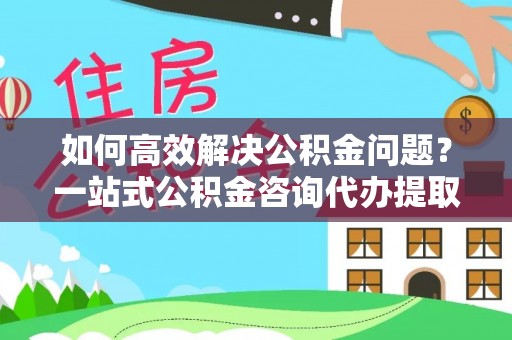 谯城如何高效解决公积金问题？一站式公积金咨询代办提取服务全解析