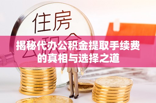 谯城揭秘代办公积金提取手续费的真相与选择之道