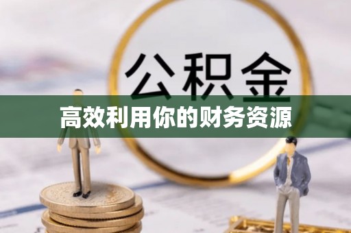 谯城高效利用你的财务资源