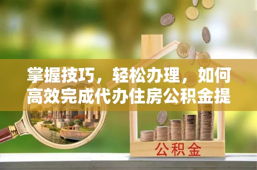 谯城掌握技巧，轻松办理，如何高效完成代办住房公积金提取