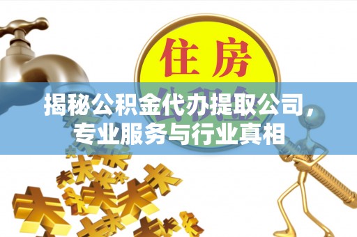 谯城揭秘公积金代办提取公司，专业服务与行业真相