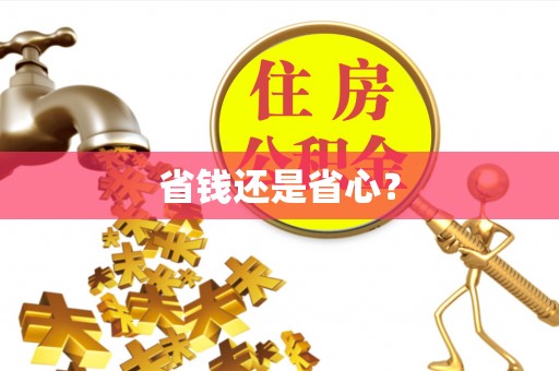 谯城省钱还是省心？