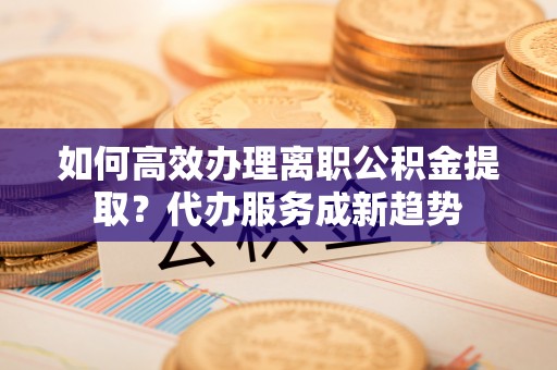 谯城如何高效办理离职公积金提取？代办服务成新趋势