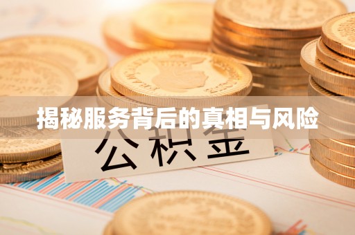 谯城揭秘服务背后的真相与风险